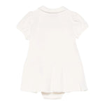 Moschino Abito Tinta Unita Mezza Manica per Neonata MDV0CE PANNA MOSCHINO 