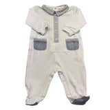Lalalu' Tutina Manica Lunga Tinta Unita per Neonato TJL03P BIANCO LALALU' 