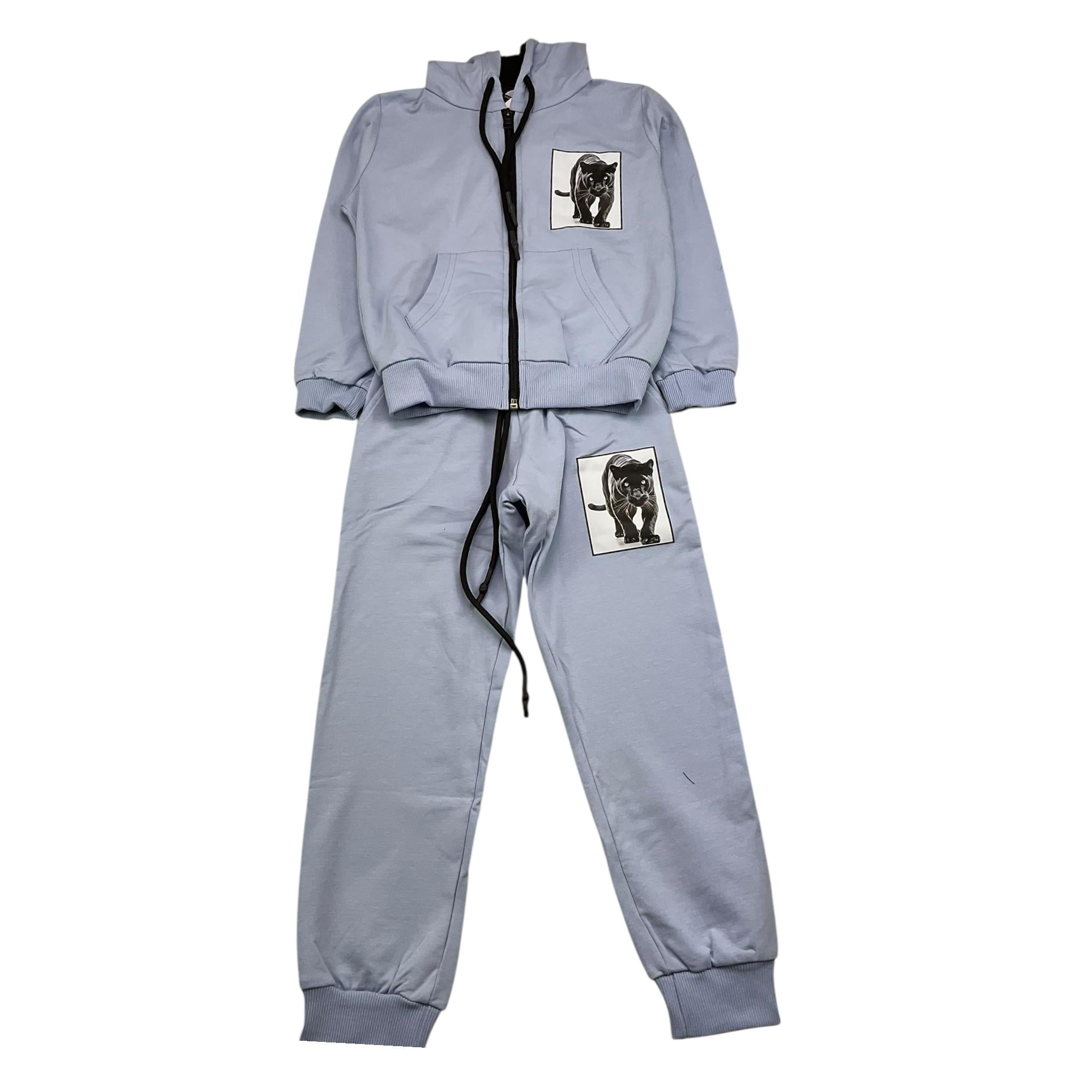 DRESS MOTION IS LIFE completo 2 pezzi felpa-pantalone tinta unita Azzurro per Bambino DRE3010 AZZURRO DRESS MOTION IS LIFE 