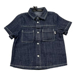 Daniele Alessandrini Camicia Mezza Manica In Denim per Neonato 1296CD00200 BLU DANIELE ALESSANDRINI 