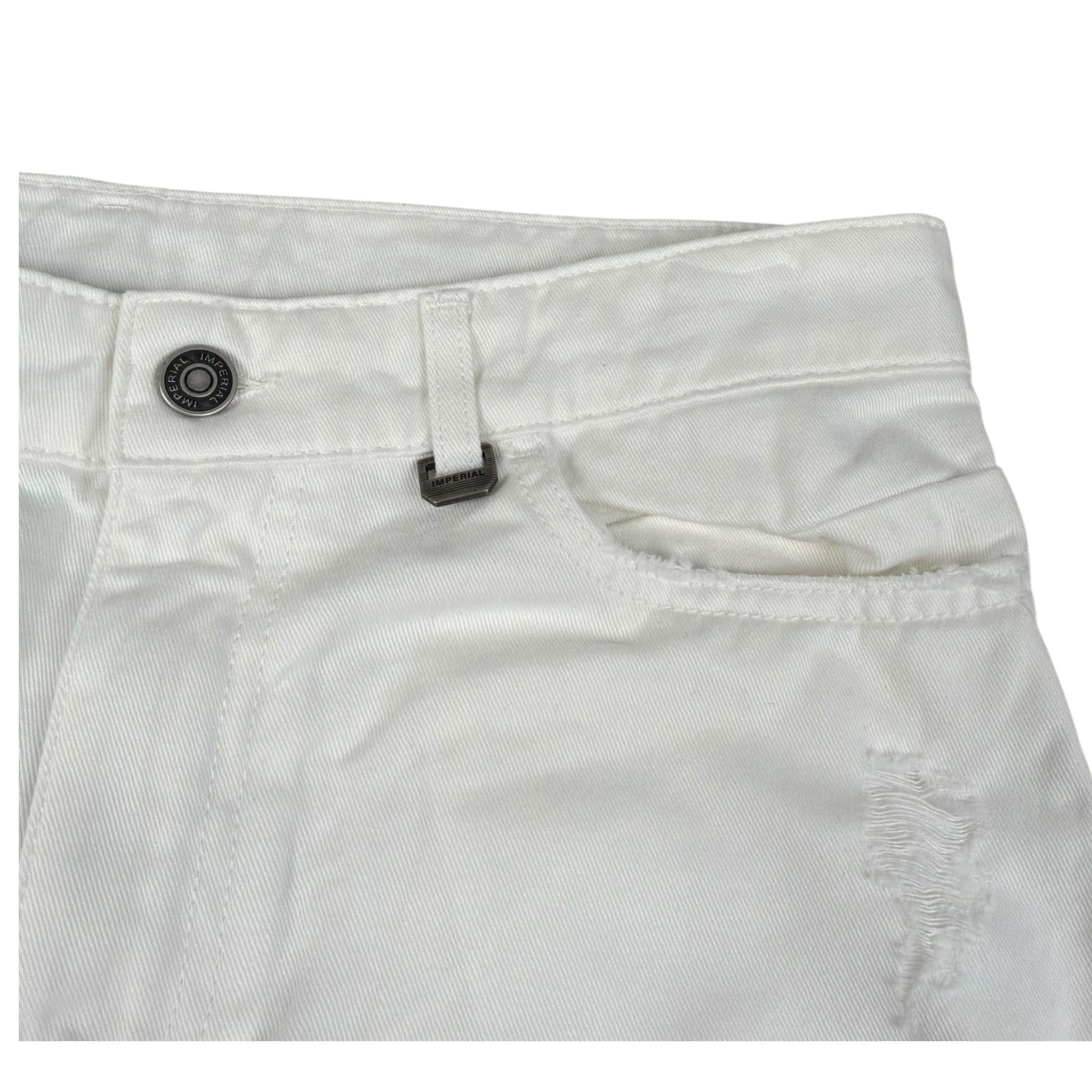 Imperial Pantalone Tinta Unita con Girovita Regolabile per Bambino PHV0132B75 BIANCO IMPERIAL 