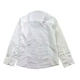 Emanuel Pris Camicia Tinta Unita Con Bottoni Bianco Per Bambino