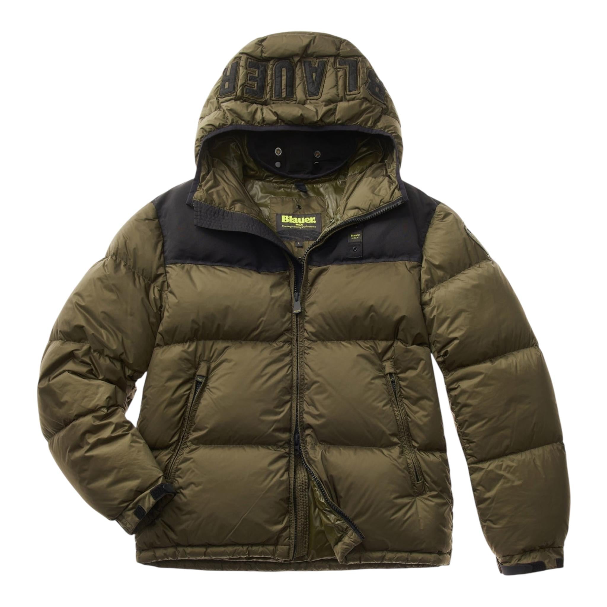 BLAUER giubbino tinta unita con cappuccio Verde per Bambino 23WBLKC02573 VERDE BLAUER 