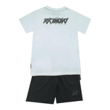 John Richmond Completo 2 Pezzi T-Shirt-Bermuda Tinta Unita per Neonato RBP25134CJX BIANCO/NERO JOHN RICHMOND 