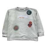 Just Cavalli Felpa Chiusa Girocollo Tinta Unita con Stampe per Bambino JGP26204FE VERDE JUST CAVALLI 