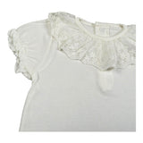 Calamaro Body Mezza Manica Tinta Unita con Colletto per Bambina 19109J PANNA CALAMARO 