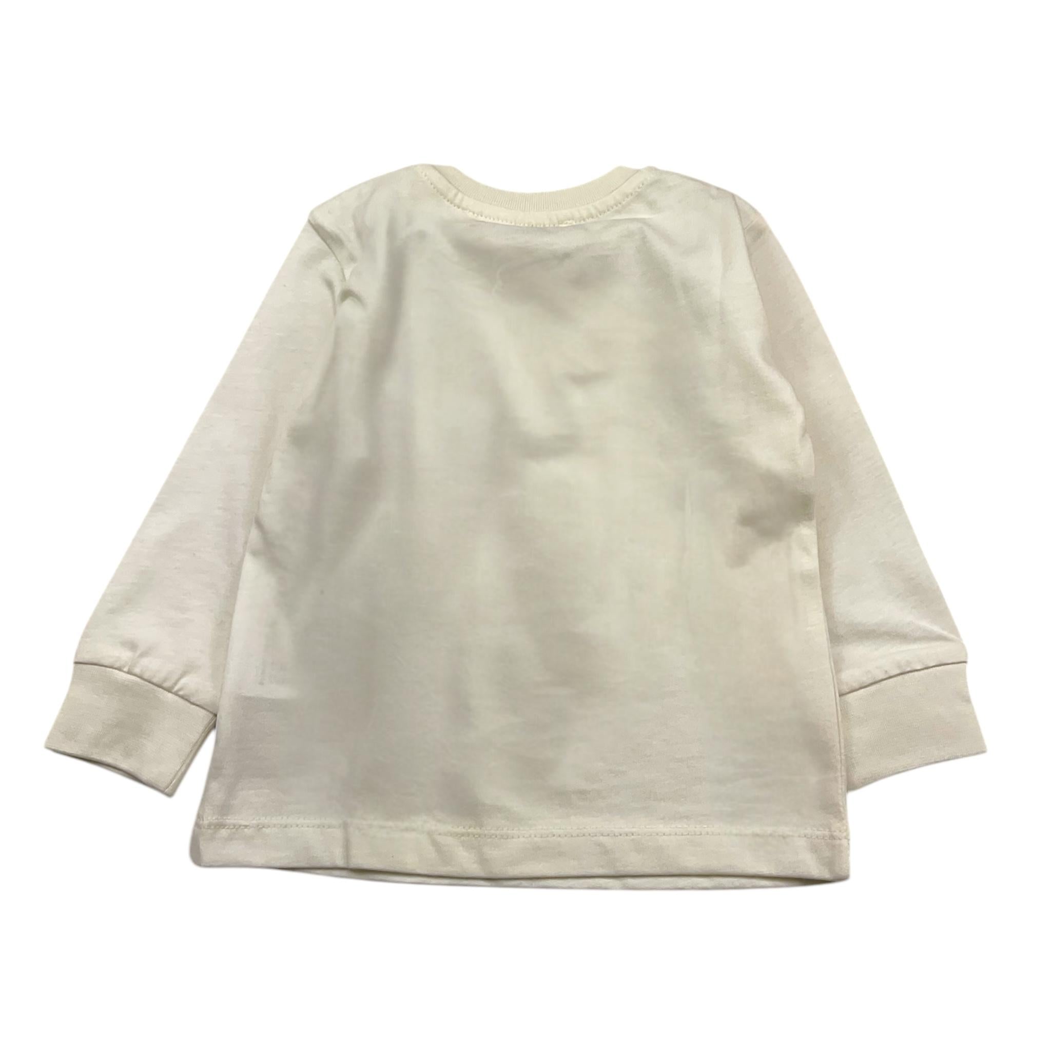 CESARE PACIOTTI shirt girocollo tinta unita con stampa Panna per Neonato TSP5352B PANNA CESARE PACIOTTI 