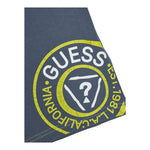 Guess T-Shirt Girocollo Tinta Unita con Stampa per Neonato N5RI15K8HM4X BLU GUESS 