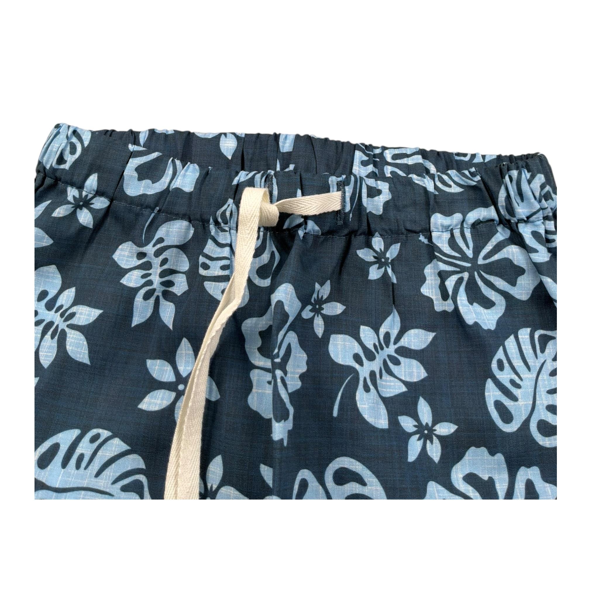 Zhoe & Tobiah Bermuda Tinta Unita con Stampe per Neonato WI2B BLU ZHOE & TOBIAH 