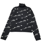 MARC ELLIS maglia collo alto tinta unita logata Nero per Bambina JMJSW00172 NERO MARC ELLIS 