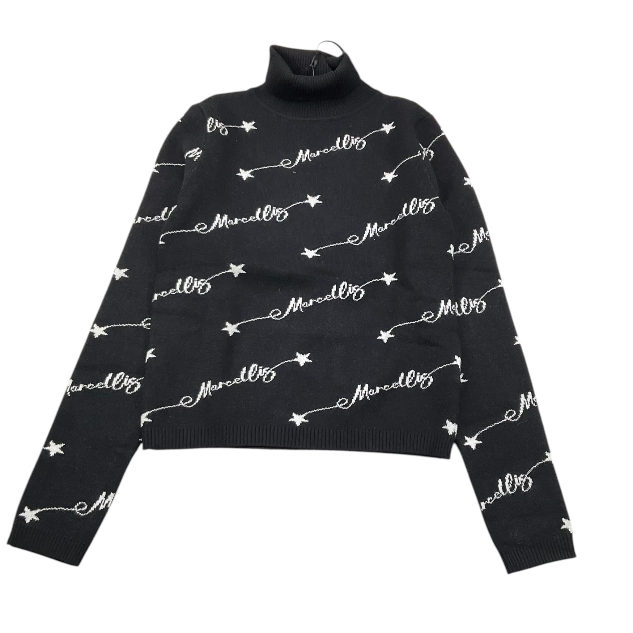 MARC ELLIS maglia collo alto tinta unita logata Nero per Bambina JMJSW00172 NERO MARC ELLIS 