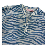 Saint Barth Camicia Manica Lunga Fantasia Zebrata per Bambina HARPER BIANCO SAINT BARTH 