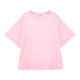 Philosophy T-Shirt Girocollo Tinta Unita con Stampa per Bambina I1E605 ROSA PHILOSOPHY 