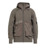 C.P. Company Felpa con Zip E Cappuccio Tinta Unita per Bambino CUW00E VERDE C.P. COMPANY 