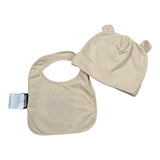 Moschino Set Cappello-Bavetta Tinta Unita per Neonato MUY084M BEIGE MOSCHINO 