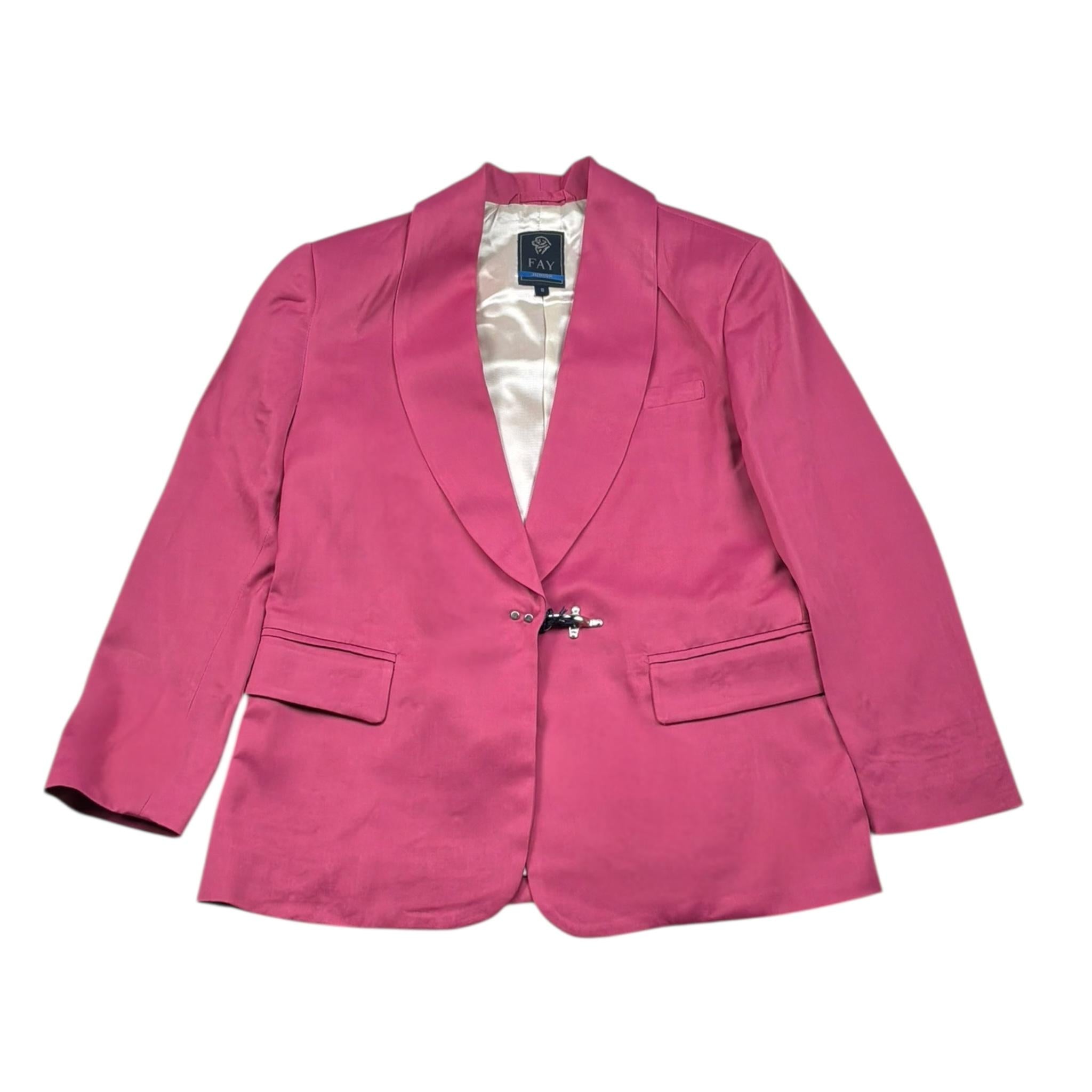 Fay Giacca Tinta Unita per Bambina FW2A44 MAGENTA FAY 