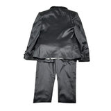 Qdk Completo 5 Pezzi Camicia-Giacca-Gilet-Cravatta-Pantalone per Bambino 100519 NERO QDK 