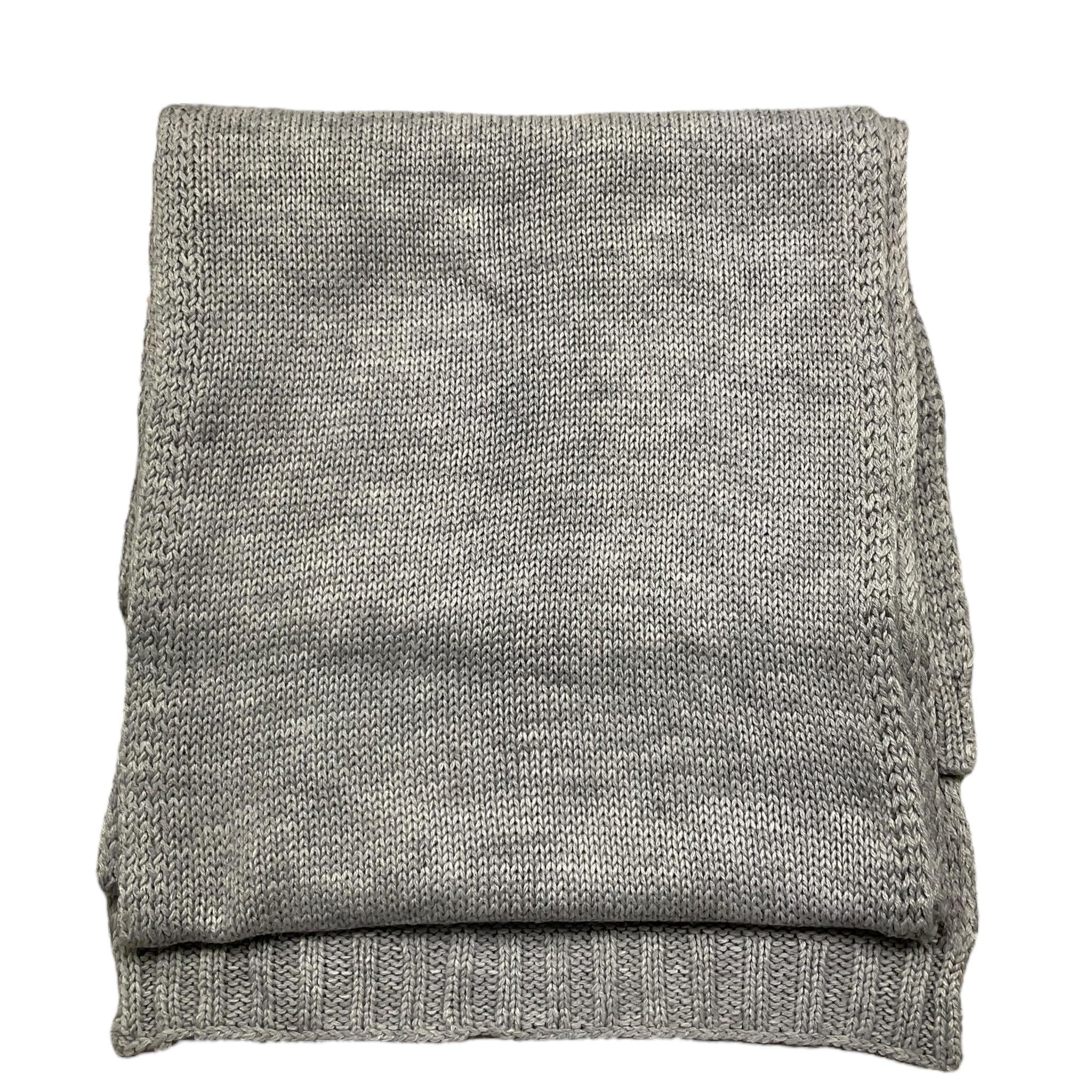 LIU JO sciarpa tinta unita con logo brillantinat Grigio per Bambina G63080 GRIGIO LIU JO 