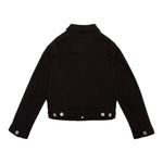 Dsquared2 Giacca In Denim Tinta Unita con Stampa per Bambino DQ2132X NERO DSQUARED2 