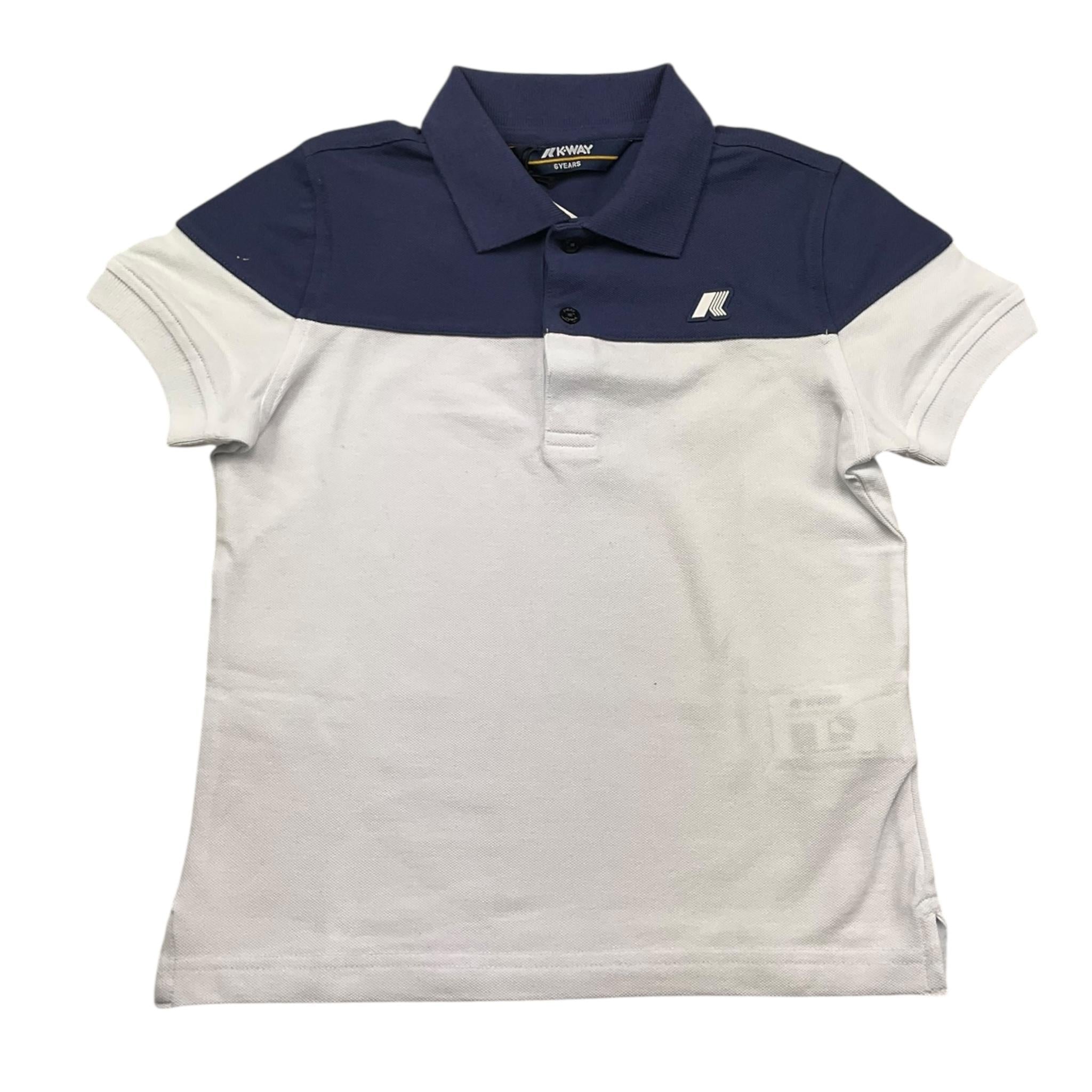 K-Way Polo Mezza Manica Bicolore per Bambino K3147HW BIANCO/BLU K-WAY 