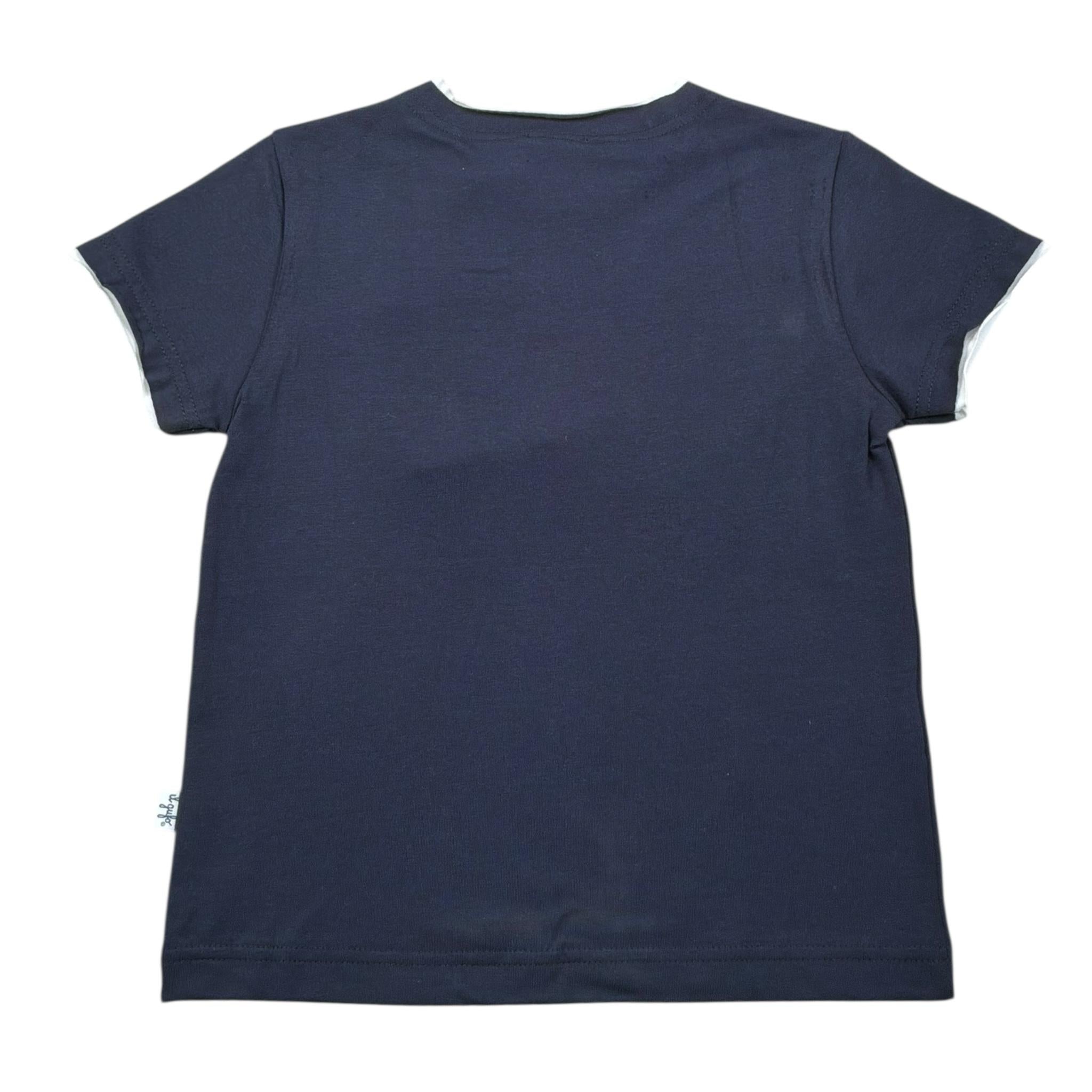 Il Gufo T-Shirt Girocollo Tinta Unita  per Bambino P25TS050MF032J BLU IL GUFO 