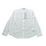 Antony Morato Camicia Tinta Unita con Fantasia Manica Lunga per Bambino SL00285 BIANCO ANTONY MORATO 
