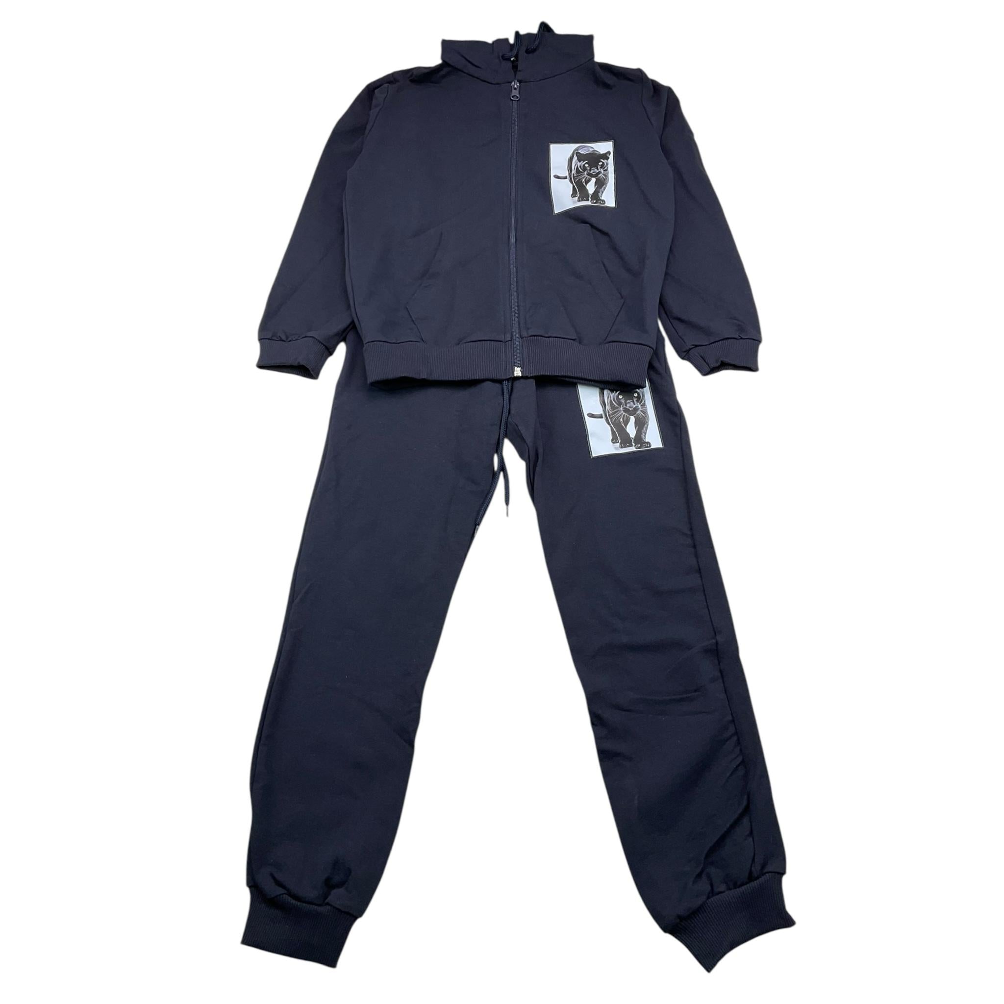 DRESS MOTION IS LIFE completo 2 pezzi felpa-pantalone tinta unita Blu per Bambino DRE3010 BLU DRESS MOTION IS LIFE 