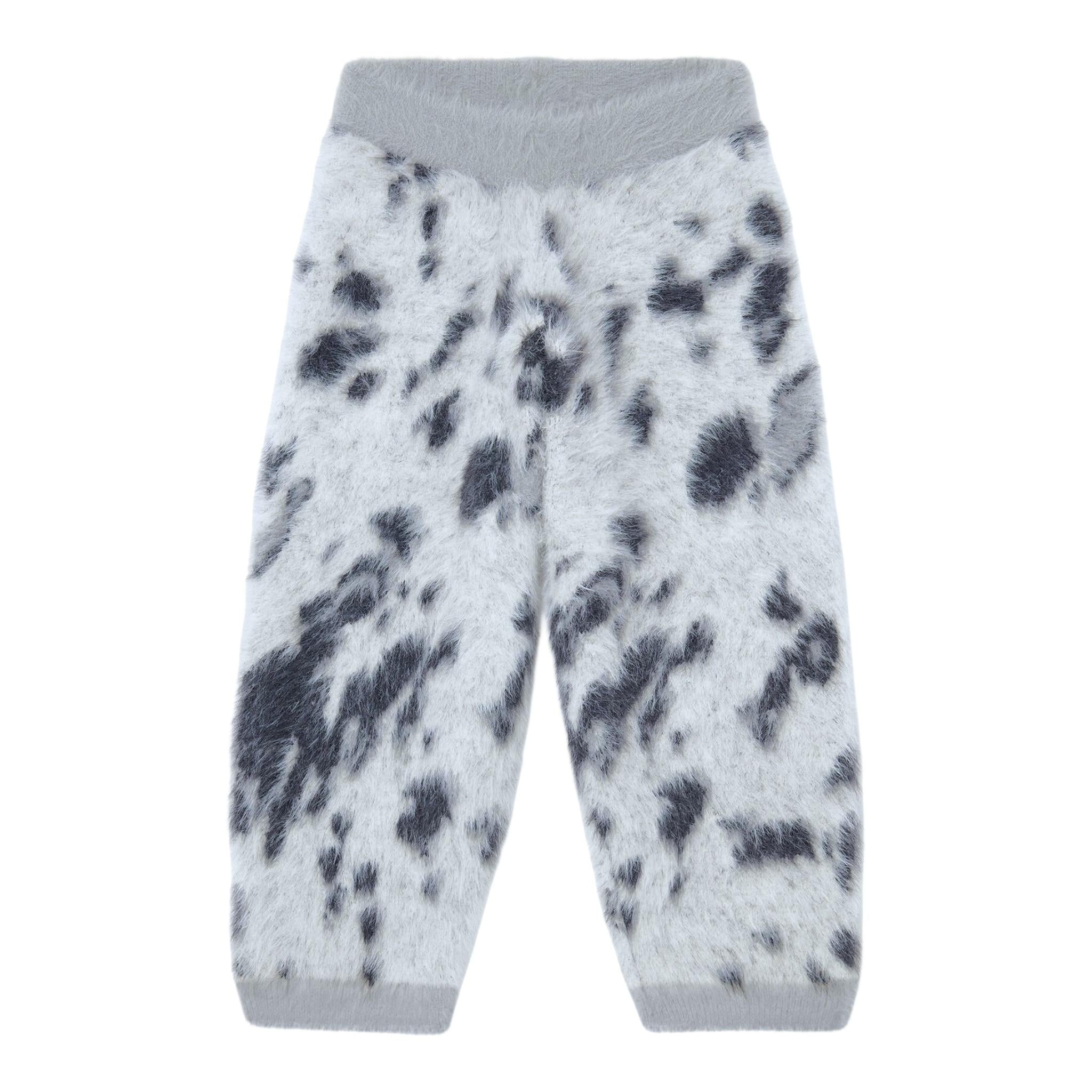 STELLA McCARTNEY pantalone tinta unita con stampa maculata Grigio per Bambina TV6A50 GRIGIO STELLA McCARTNEY 