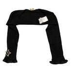 Elisabetta Franchi Coprispalle Tinta Unita per Bambina EFMA25 NERO ELISABETTA FRANCHI 