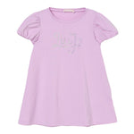 Liu Jo Abito Tinta Unita con Brillantini per Bambina KA5037XXX LILLA LIU JO 