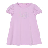 Liu Jo Abito Tinta Unita con Brillantini per Bambina KA5037XXX LILLA LIU JO 