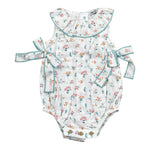 Babidu Pagliaccetto Tinta Unita con Stampa per Neonata 31408 BIANCO BABIDU 