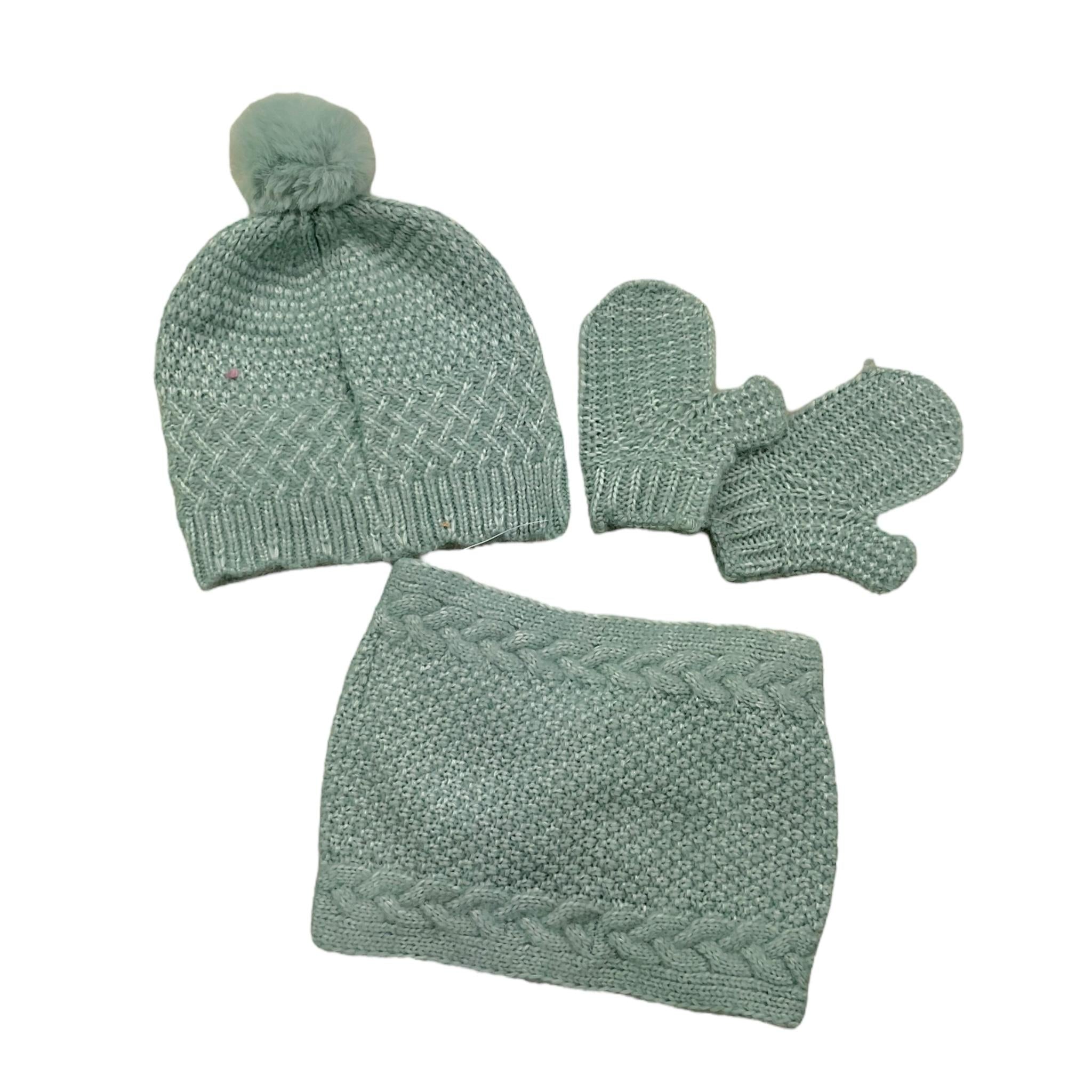 MAYORAL set cappello-guanti-scaldacollo Verde acqua per Neonata 10769 VERDE ACQUA MAYORAL 