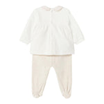 MAYORAL completo 2pz maglia-ghettina bicolore Bianco/beige per Neonata 2501 BIANCO/BEIGE MAYORAL 