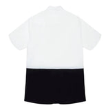 MAISON MARGIELA abito camicia mezza manica bicolore Bianco/nero per Bambino M60641 BIANCO/NERO MAISON MARGIELA 