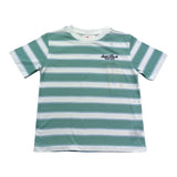 Saint Barth T-Shirt Girocollo con Fantasia A Righe per Bambino 01022L BIANCO/VERDE SAINT BARTH 