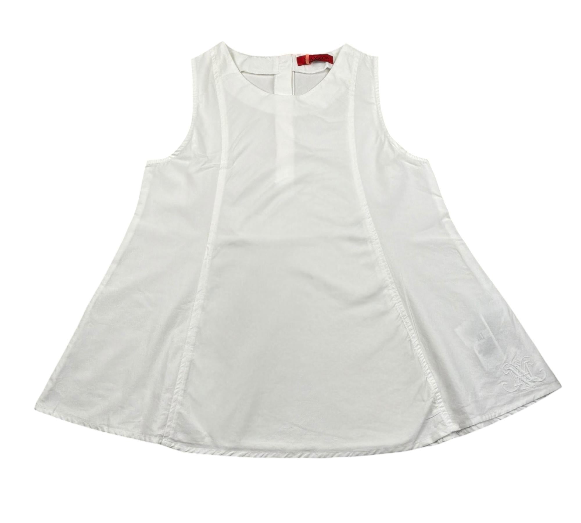 Max&Co. Camicia Giromanica Tinta Unita per Bambina MX0124 BIANCO MAX&Co. 