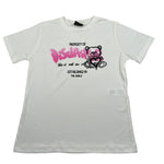 Disclaimer T-Shirt Girocollo tinta unita con Stampa Bianco per Bambina 23IDK53979 BIANCO DISCLAIMER 
