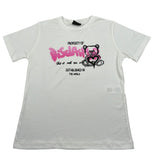 Disclaimer T-Shirt Girocollo tinta unita con Stampa Bianco per Bambina 23IDK53979 BIANCO DISCLAIMER 