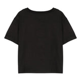 Simonetta T-Shirt Girocollo Tinta Unita con Taschino per Bambina SW8A31 NERO SIMONETTA 