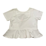 Vicolo T-Shirt Tinta Unita con Brillantini per Bambina 3146M00120 BIANCO VICOLO 