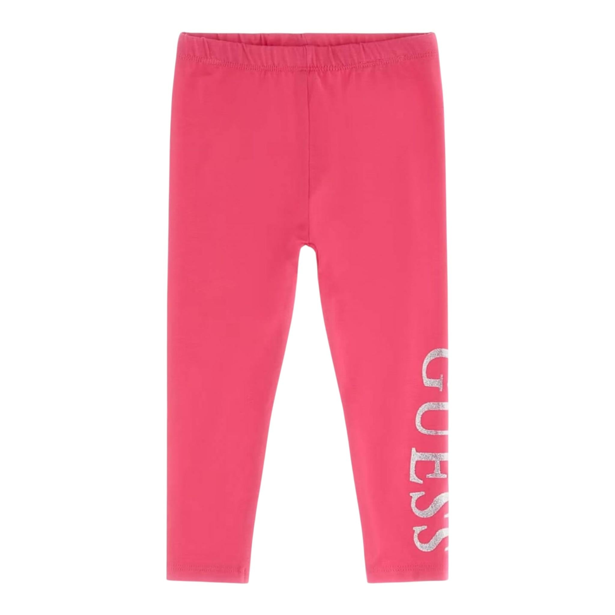 Guess Leggins Tinta Unita con Logo per Bambina K3YB01K82K0X FUXIA GUESS 
