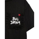 Simonetta T-Shirt Girocollo Tinta Unita con Taschino per Bambina SW8A31 NERO SIMONETTA 