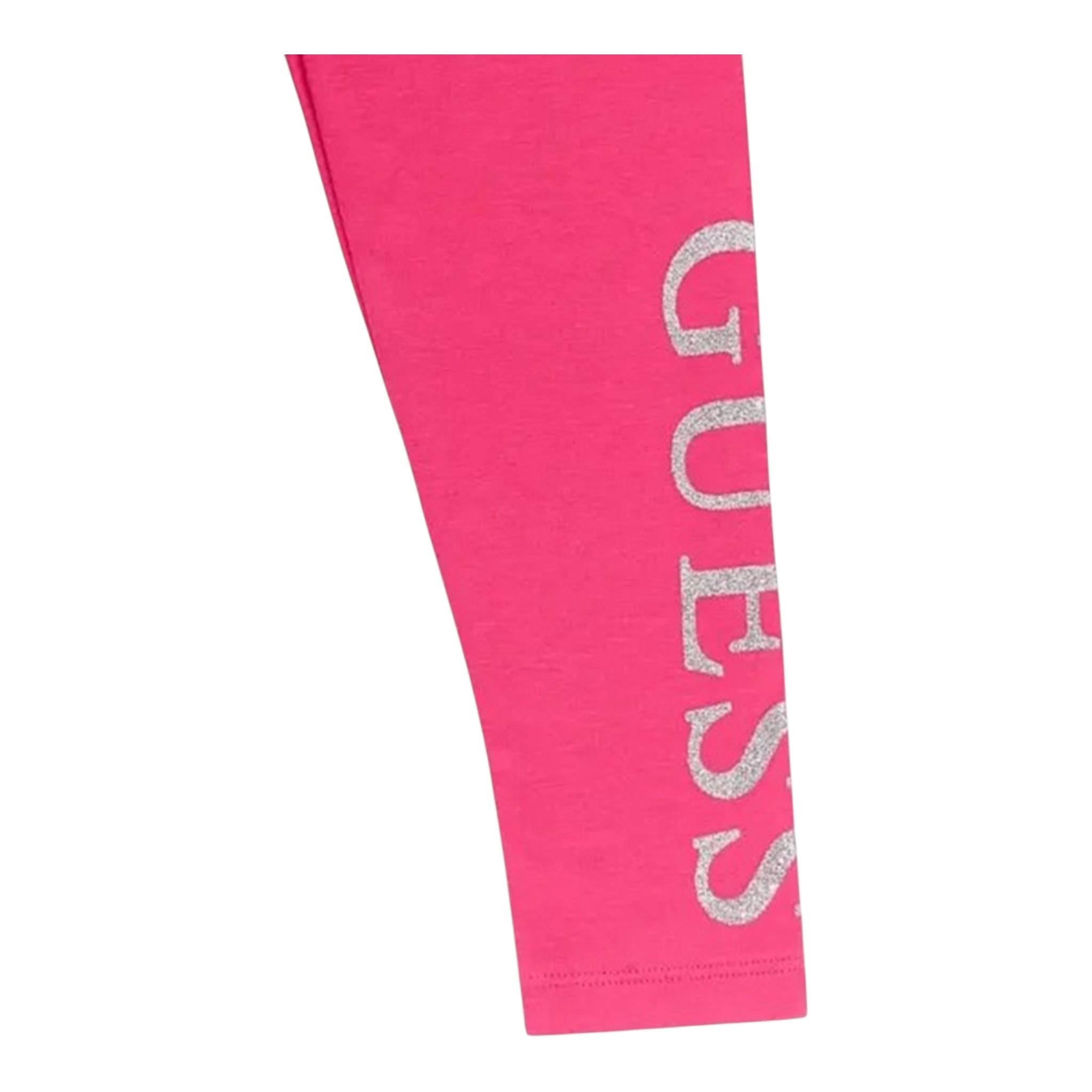 Guess Leggins Tinta Unita con Logo per Neonata K3YB01K82K0 FUXIA GUESS 