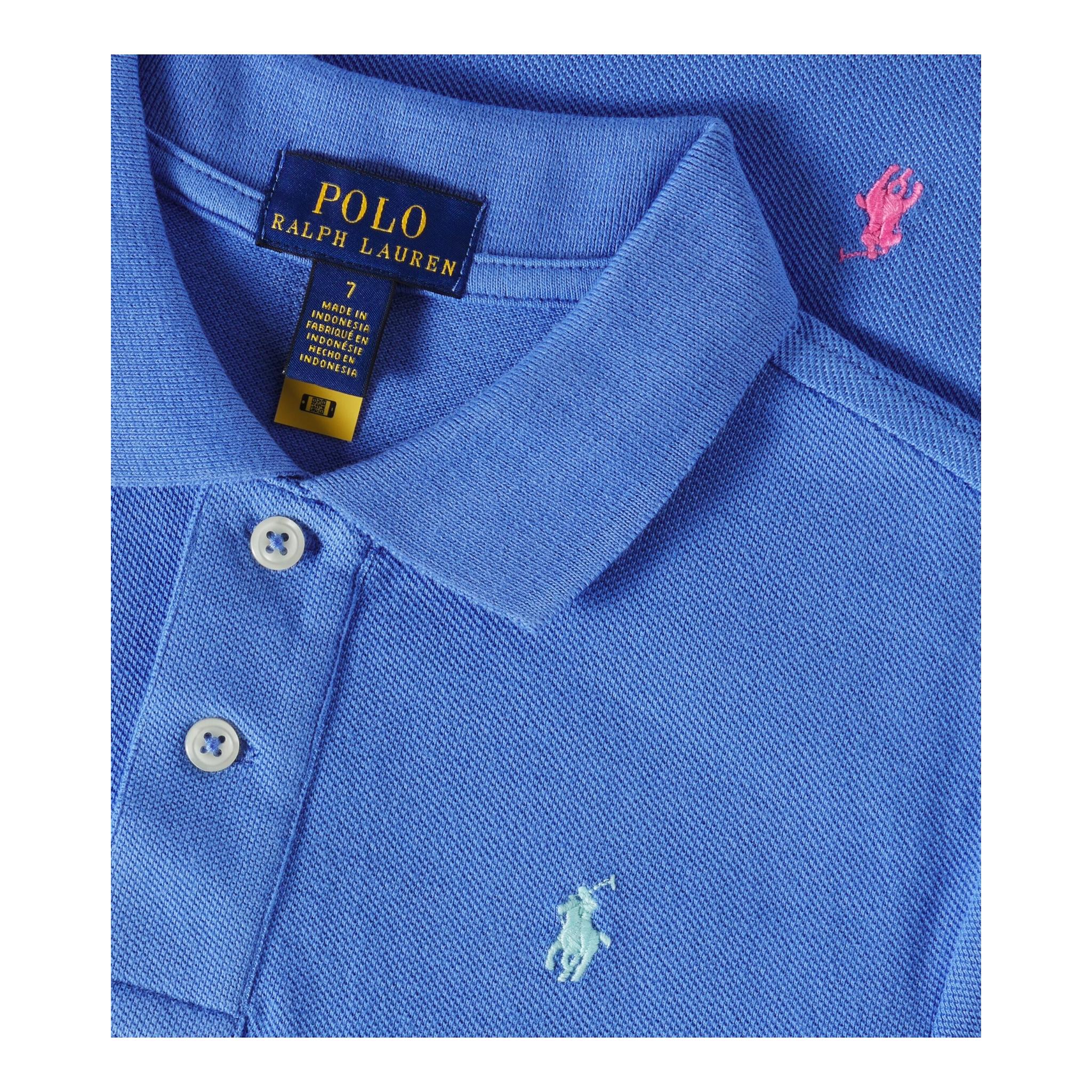 Ralph Lauren Polo Mezza Manica con Loghi per Neonato 320882605006 AZZURRO RALPH LAUREN 