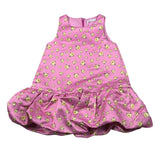 M+E' Abito Giromanica tinta unita Stampa Fantasia Floreale Rosa per Bambina UE1849X ROSA M+E' 