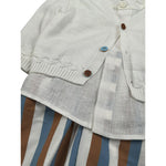 Marlu' Completo 2 Pezzi Gilet-Camicia-Pantalone per Neonato EB2480 BIANCO MARLU' 