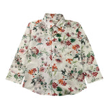 Alessandro Lamura Camicia Tinta Unita Con Fantasia Fiori Bianco Per Bambino