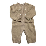 LE BEBE' tutina manica lunga in maglia Beige per Neonato LBB5055 BEIGE LE BEBE' 