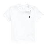 Ralph Lauren T-Shirt Girocollo Tinta Unita con Ricamo per Neonato 320832904033 BIANCO RALPH LAUREN 